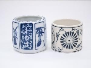 染付蓋置2点セット